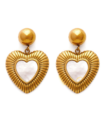 The Golden Heartbeat Earrings