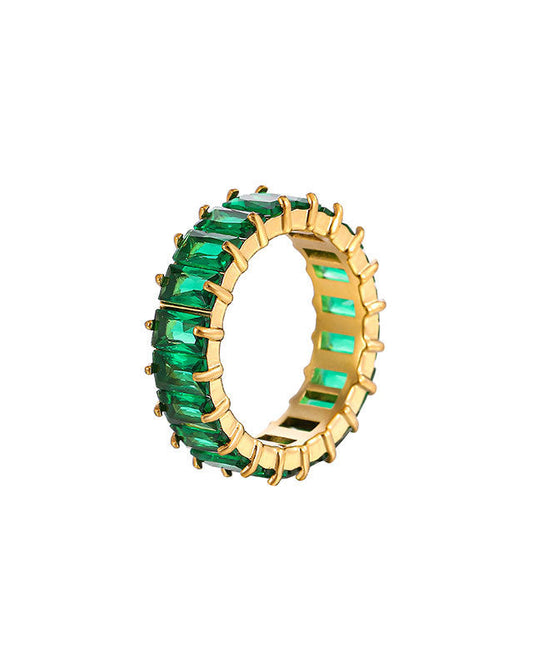 Baguette Emerald Band