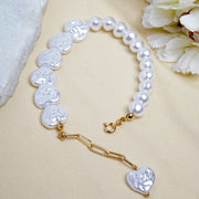 Pearl Heartline Bracelet