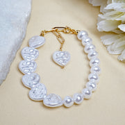 Pearl Heartline Bracelet