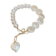 Pearl Heartline Bracelet