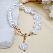 Pearl Heartline Bracelet