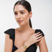 Golden Dahlia Cuff