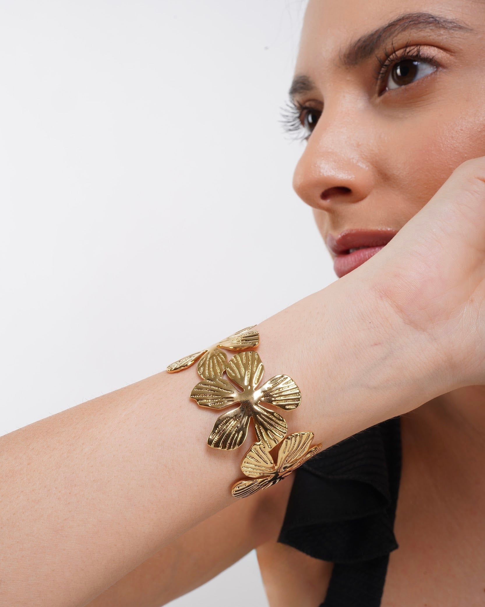 Golden Dahlia Cuff