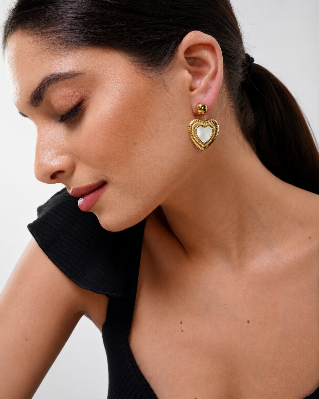 The Golden Heartbeat Earrings