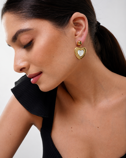 The Golden Heartbeat Earrings