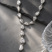 Chrome Pebble Necklace