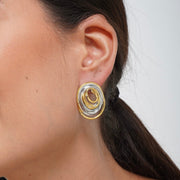 The Orbit Swirl Earrings