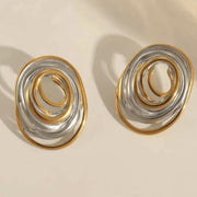 The Orbit Swirl Earrings