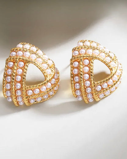 Pearl Crest Earrings