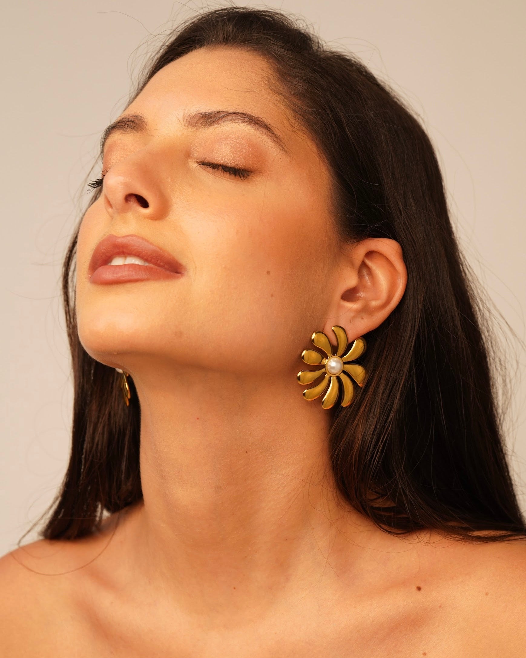 The Pearl Petal Earrings