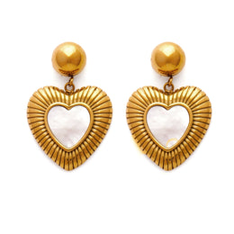 The Golden Heartbeat Earrings