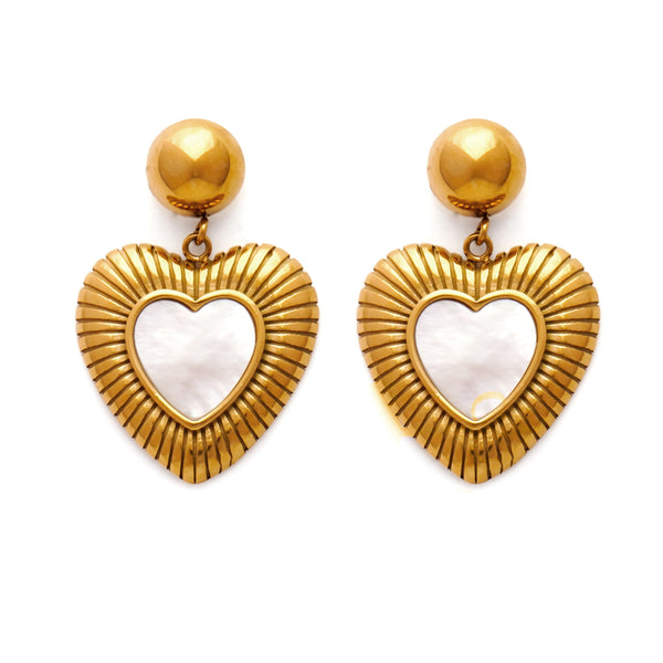 The Golden Heartbeat Earrings