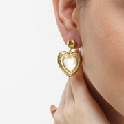 The Golden Heartbeat Earrings