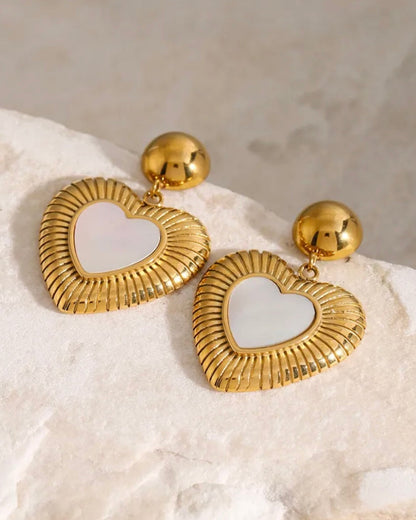 The Golden Heartbeat Earrings
