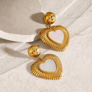 The Golden Heartbeat Earrings