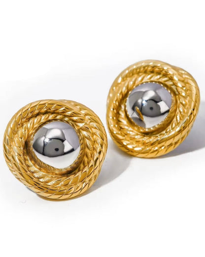 Metal Mirage Studs