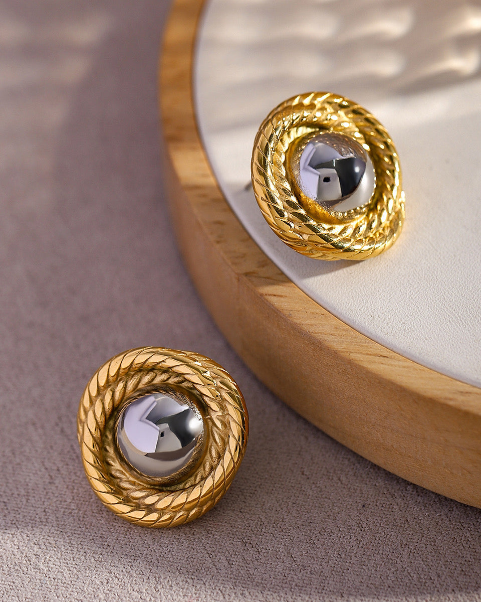 Metal Mirage Studs