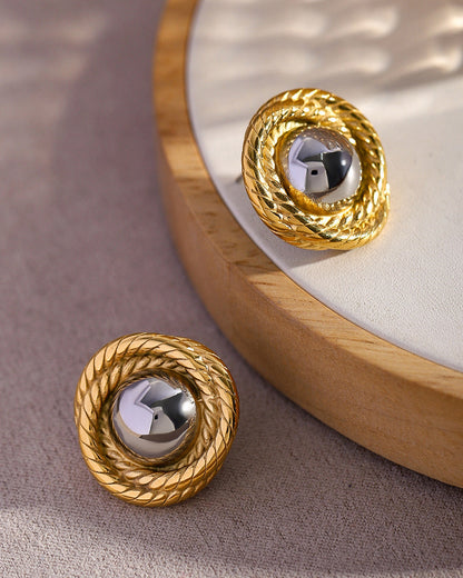 Metal Mirage Studs