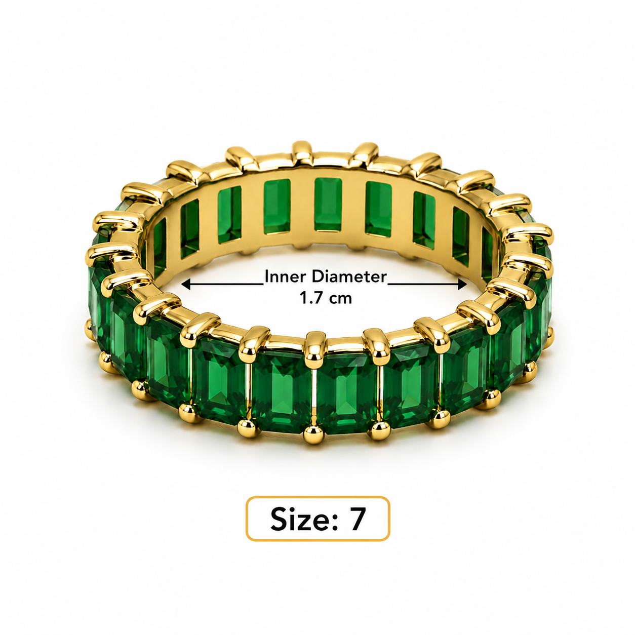 Baguette Emerald Band