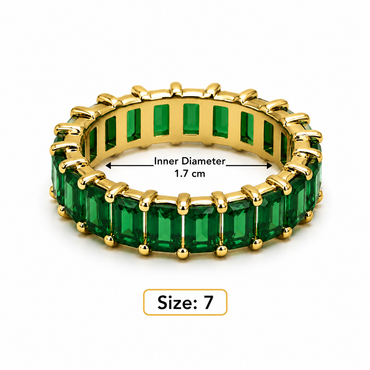 Baguette Emerald Band