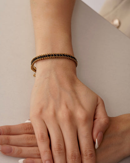 The Hematite Tennis Bracelet