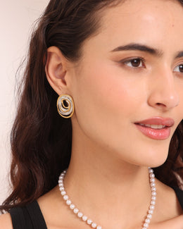 The Orbit Swirl Earrings