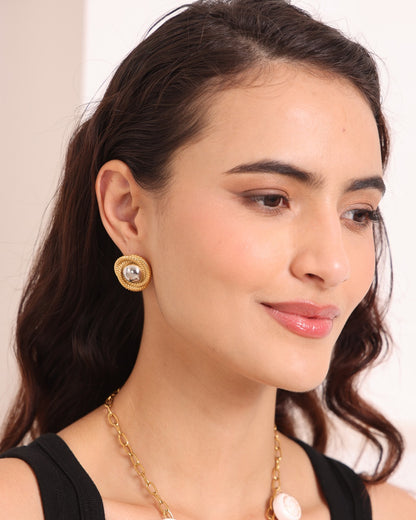 Metal Mirage Studs
