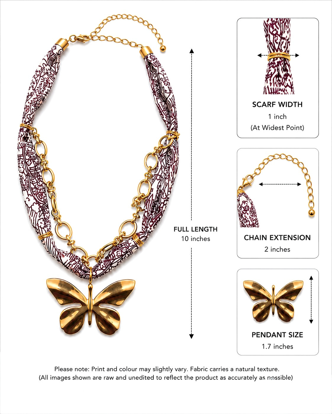 Como Butterfly Necklace