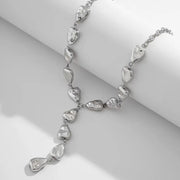 Chrome Pebble Necklace