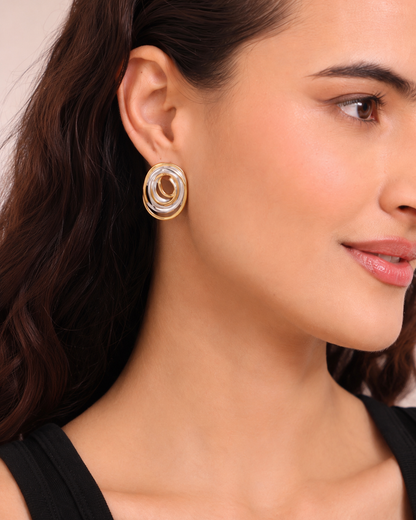 The Orbit Swirl Earrings