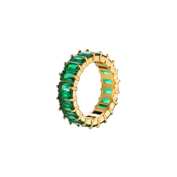 Baguette Emerald Band
