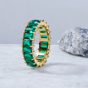 Baguette Emerald Band