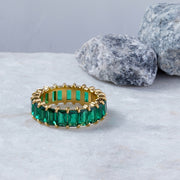 Baguette Emerald Band