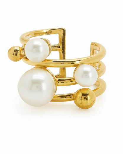 Ivory Moon Ring (Half band)